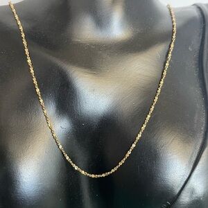 Gold tone Monet rope vintage necklace